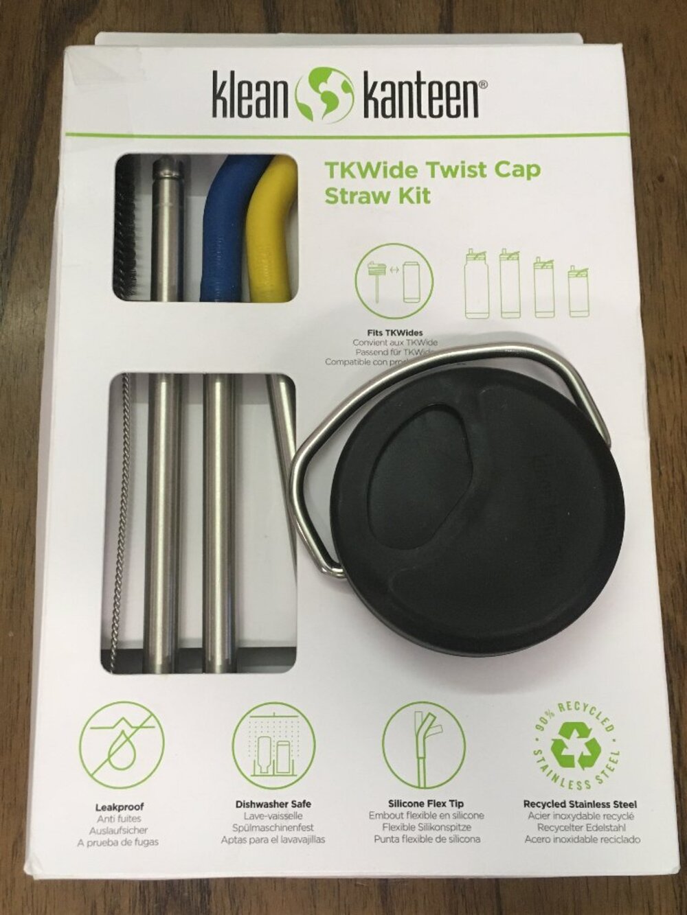 NEW Klean Kanteen Steel Straws Set with TKWIDE Twist Cap